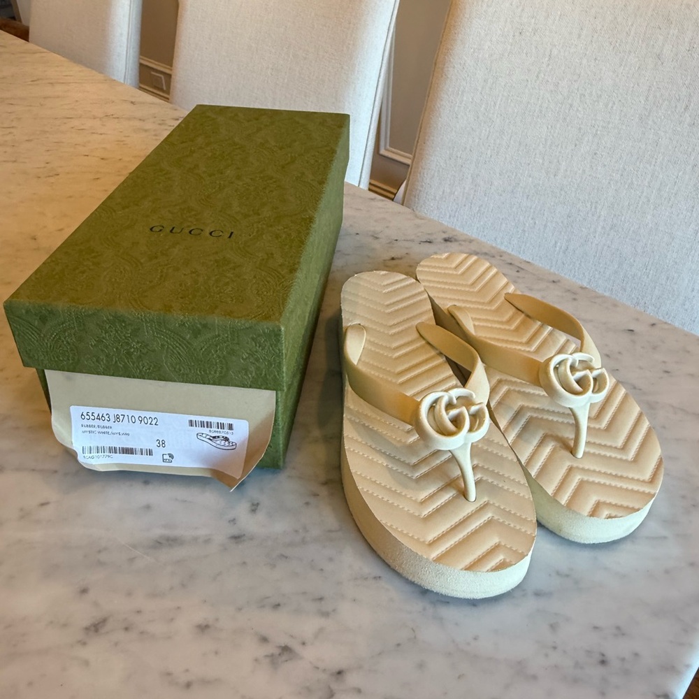 Gucci Chevron Sandals
